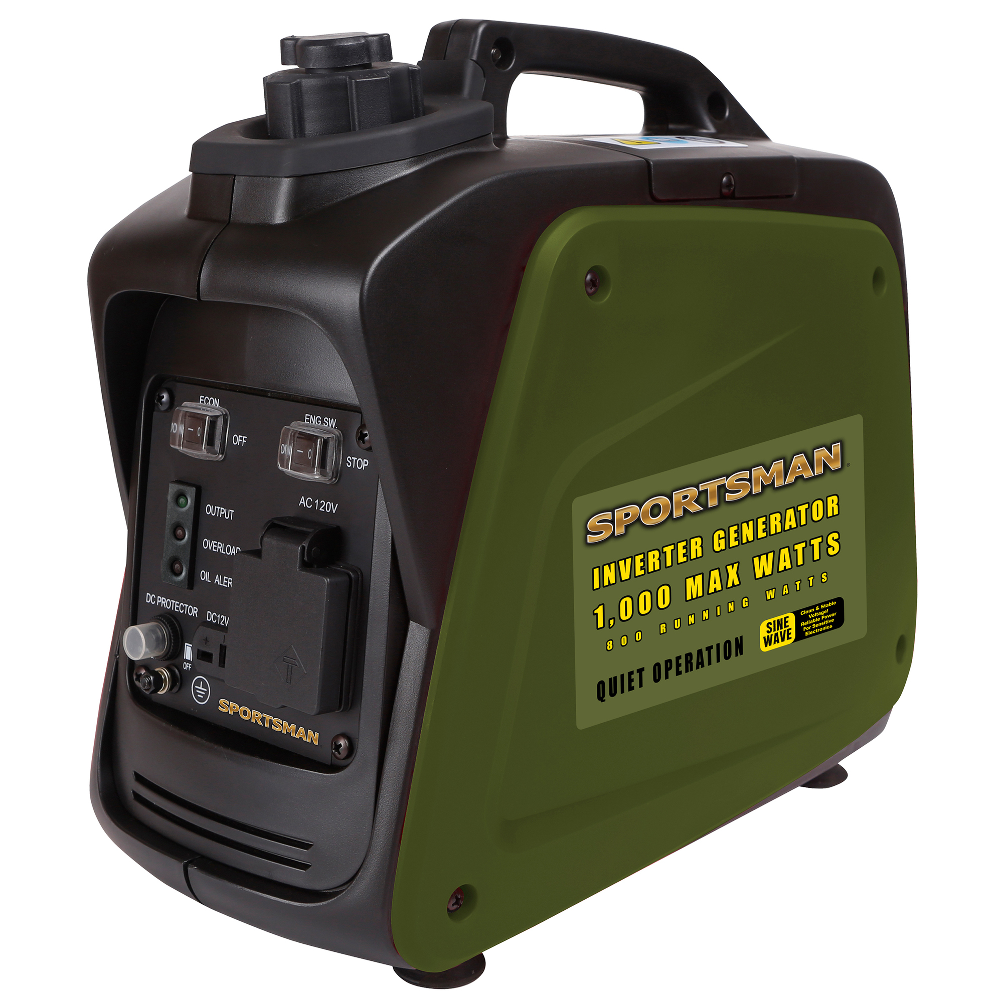Sportsman, 1000 Surge Watts Gas Portable Inverter Generator, Voltage 120 Model# GEN1000I